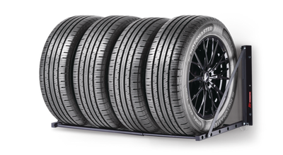 - MotoMaster Foldable Tire Rack 300-lb brand new (unopened box) - Holds 4 tires with a MAXIMUM diame...