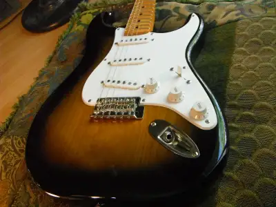 Highest quality Squier model sells for $709. plus GST new at Long & McQuade. Neck is a medium thickn...
