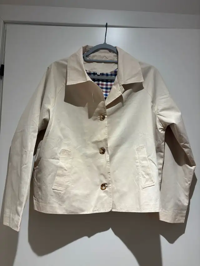 Beige Button-Up Jacket