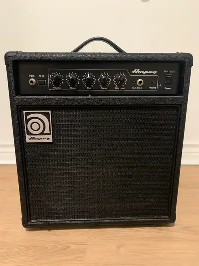 Very good condition Ampeg BA-108 v2. The power cord it came with was lost and replaced with a new on...