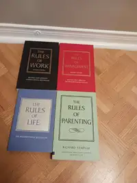 4 BOOKS- Richard Templar-RULES OF WORK/ MANAGEMENT /PARENT/LIFE
