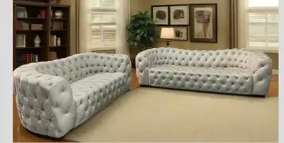 Gorgeous Tufted 2 PC Sofa Set- Same Day Delivery, View more