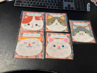 5 Silicone Cute Cat Coasters