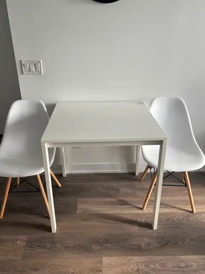 White table and chairs set, View more