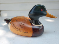 Ron Sadler County Traditions fine furniture mallard duck carving