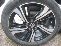 4  17 inch honda alloy wheels for civic. tires no good.