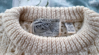 Donegal Medium-44 Fisherman's Irish Wool Sweater (2); Louisbourg