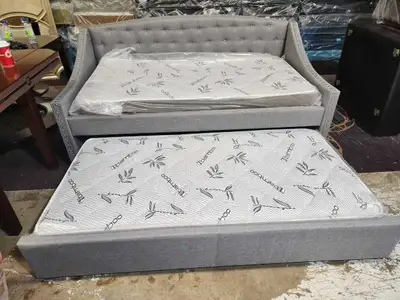 Pull-Out Trundle Bed for Bedroom Use – New – Free Shipping, View more