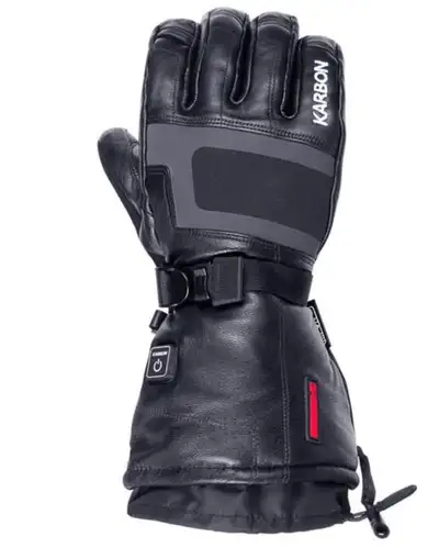 NEW KARBON Goatskin Leather Heated Ski Gloves - SMALL UNISEX, View more