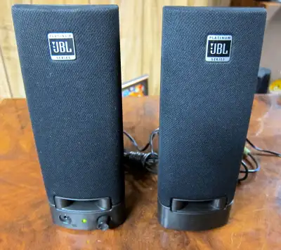 JBL PLATINUM SERIES ACTIVE COMPUTER SPEAKERS COMPAQ HP AMAZING!, View more