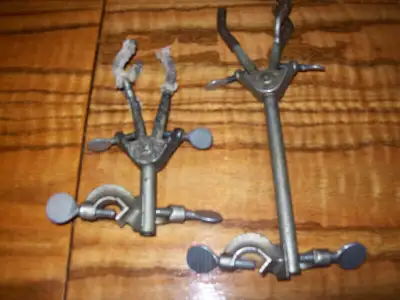 Fisher Vintage Clamps Castaloy Three Prong Holders & Angle Screw, View more