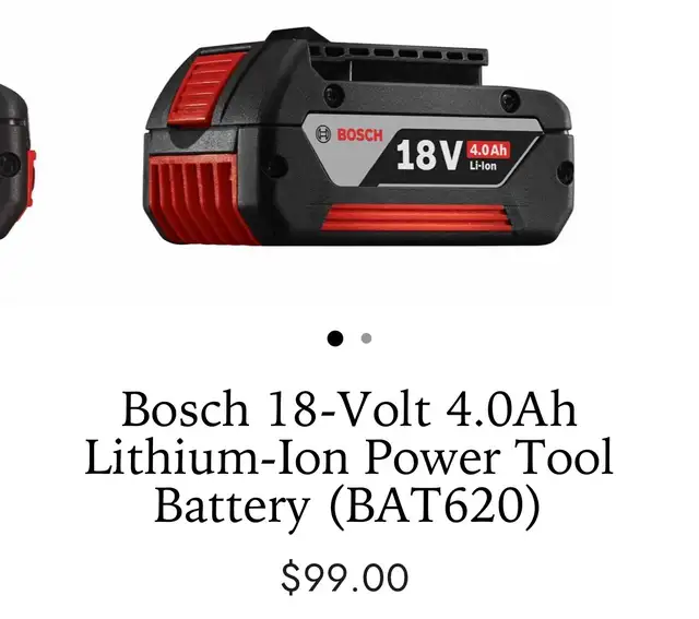 Bosch 18-Volt 4.0Ah Lithium-Ion Battery551578491474432002