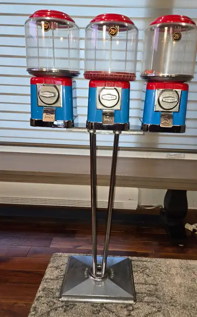 Triple Round Beaver Vending Machine with Stand, View more