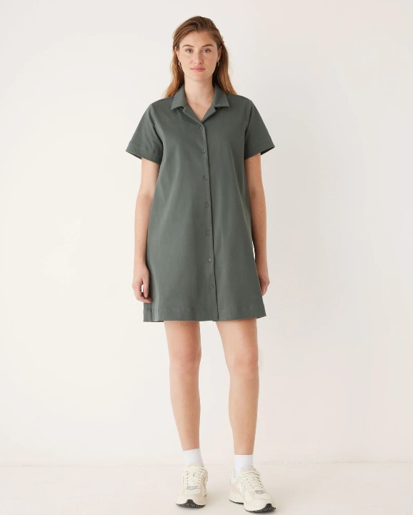 Frank and Oak The Camp Collar Dress in Teal Grey in Women's - Other in Port Alberni - Image 2