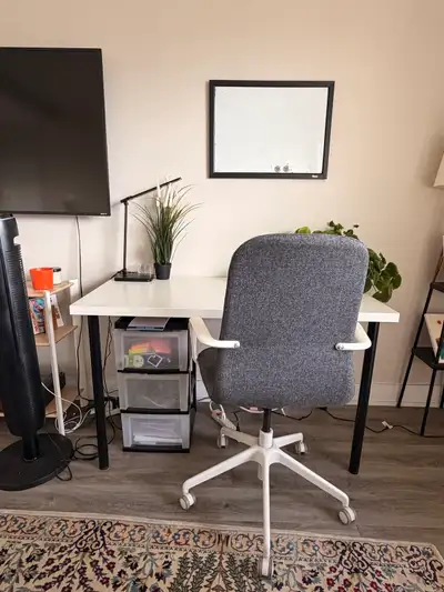 desk + computer chair , View more
