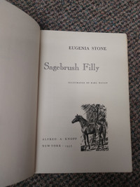 Sagebrush Filly by Eugenia Stone Illustrated by Earl Mayan 1957