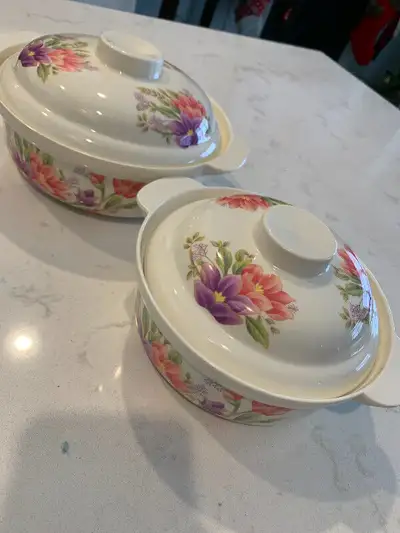 Vintage - Hitaco Melamine - covered dish - set of 2, View more