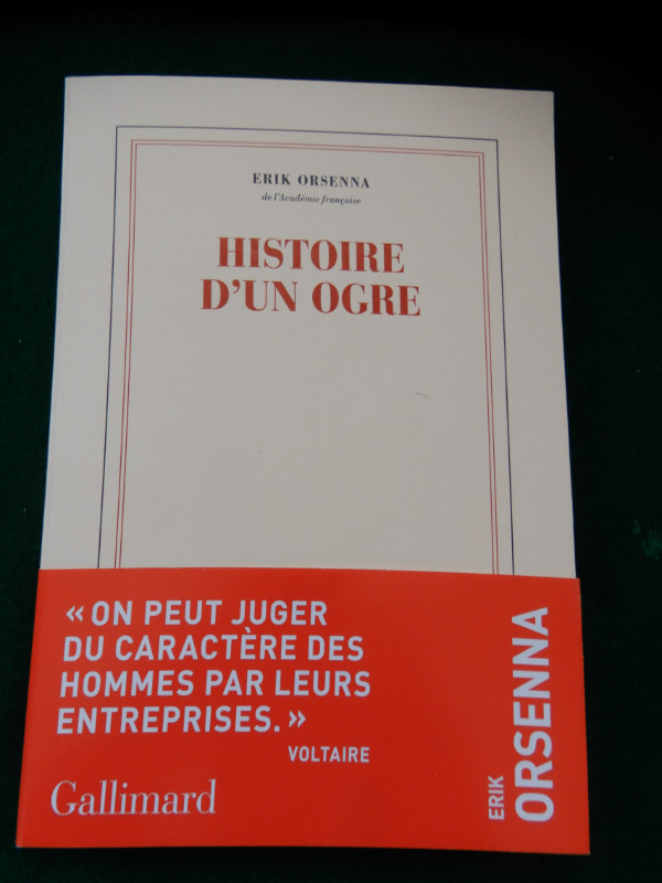 L'OGRE très HUMAIN dans l'ouvrage récent d'Érik ORSENNA dans Manuels  à Sherbrooke