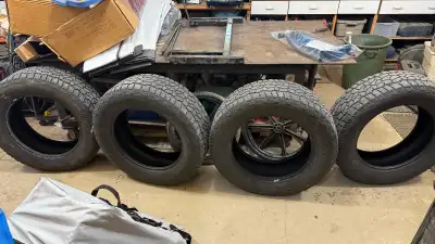 Set of 4. 275/60R20 used truck tires. 9/32 to 10/32 treads. $200 Firm.