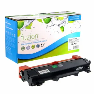 Fuzion Brother TN730 Compatible Toner Cartridge - Standard Yield in Printers, Scanners & Fax in Hamilton - Image 2