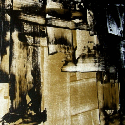 Gold Rush 48"x24" Original Art Gold Abstract Painting on Canvas in Home Décor & Accents in Saskatoon - Image 6