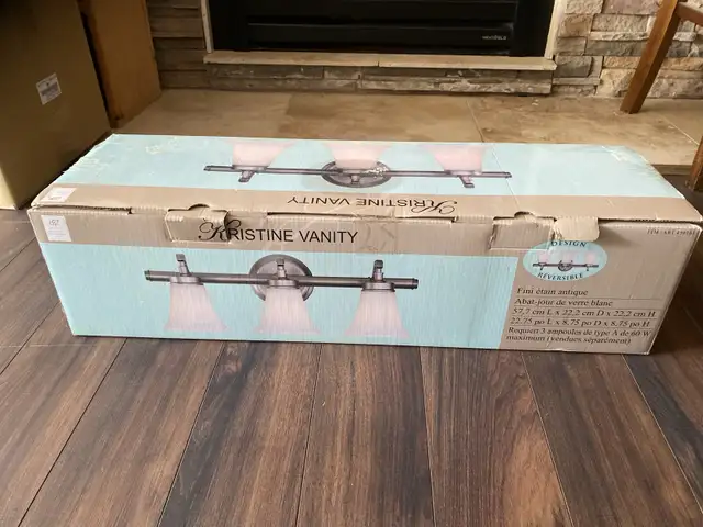 Kristine Vanity - Brand New in Box in Indoor Lighting & Fans in Oshawa / Durham Region - Image 2
