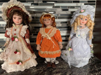 Dolls Porcelain and Stands