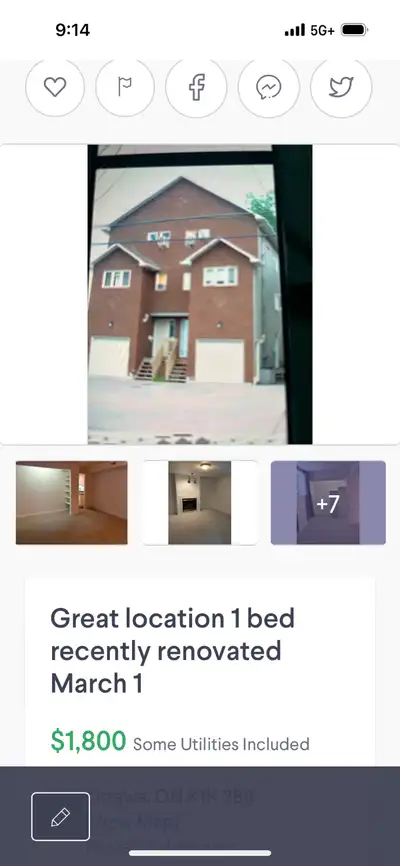Great location 1 bedroom bi-level apartment