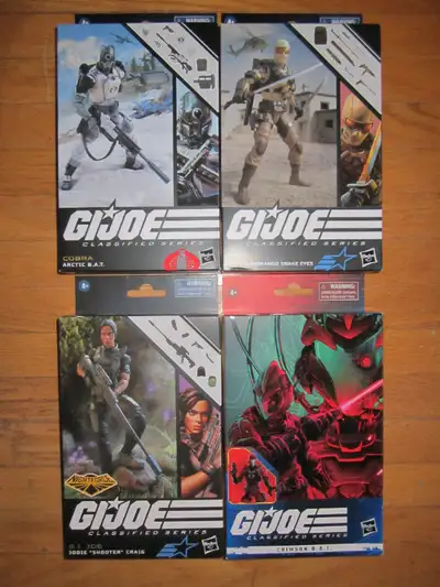 New, Sealed, Complete: 60 Crimson B.A.T. - $55 69 Arctic B.A.T. - SOLD 90 Jodie "Shooter" Craig - SO...