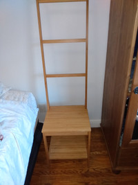 Ikea storage chair with rack
