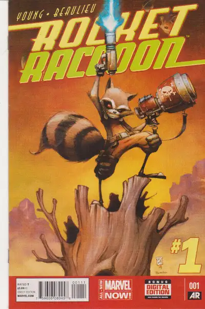 Marvel Comics - Rocket Raccoon - Issue #1, 2, 3, 4, and 5B., View more