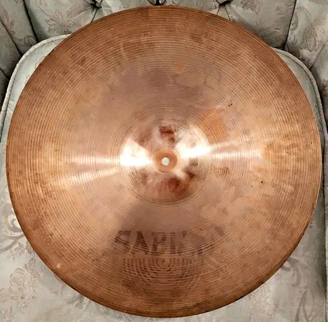 " Vintage-Pre-AA-SABIAN-18" Medium Crash Cymbal "64750348767106122