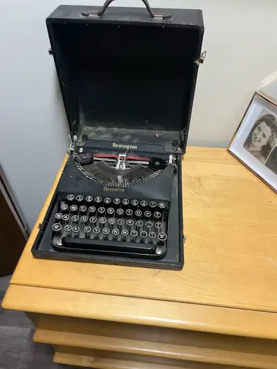 antique Remington type writer, View more