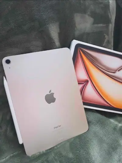 New iPad air 11inch M2 chip Wi-Fi 128GB with apple pencil pro, View more