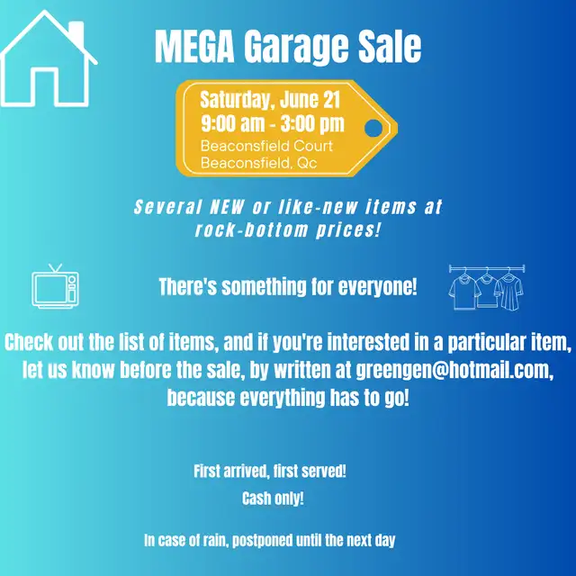 MEGA Garage Sale / MEGA Garage Sale62864364694018121