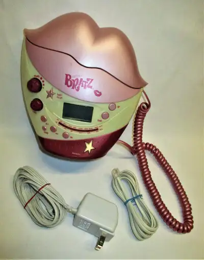 Rare Vintage MGA Bratz Kickin Cool Alarm Clock Radio Lips Phone, View more