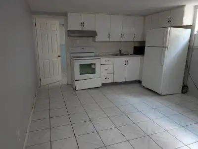 All inclusive one bedroom basement unit for rent in Etobicoke.