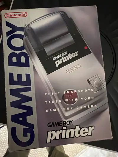 Gameboy printer with paper and box , View more