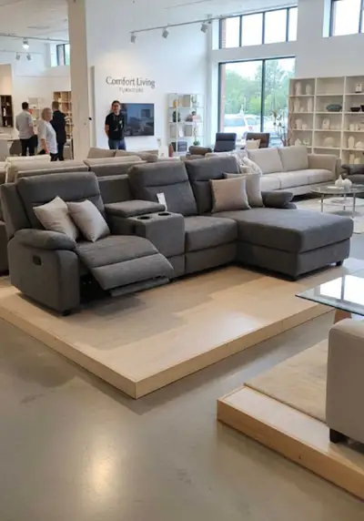 Brand New Sectional Recliner - Free Delivery , View more