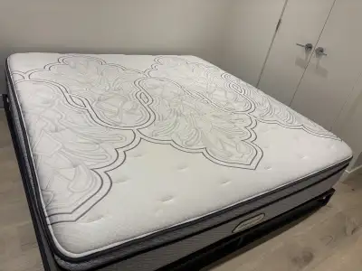 King size mattress and bed frame , View more