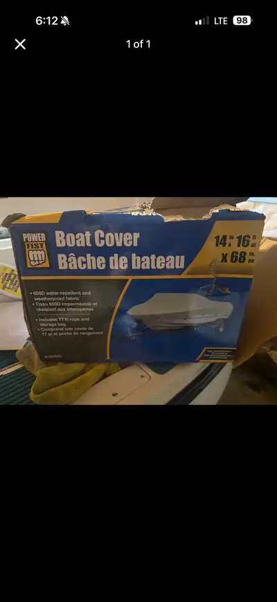 Brand new boat cover $60