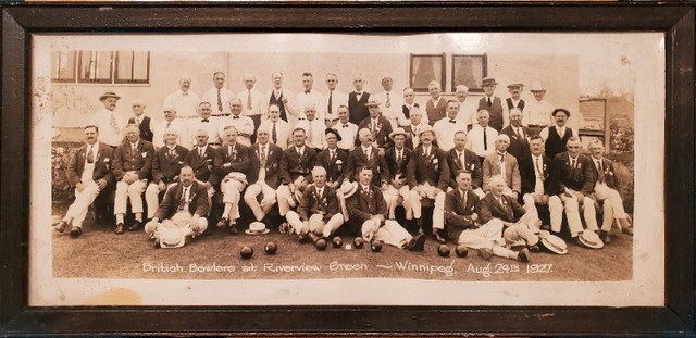 1927 Photo of British Bowlers at Riverview Green, Winnipeg, in Arts & Collectibles in Winnipeg