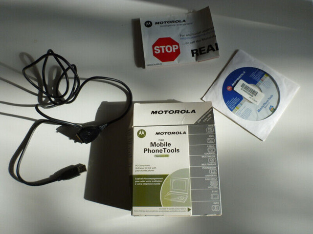Motorola PC620 Mobile Phone Tools v2.0 and USB sync cable in Cell Phone Accessories in City of Toronto