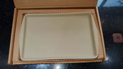 NIB Vintage Pampered Chef Large Stoneware Bar Pan (10”x15.5”), View more