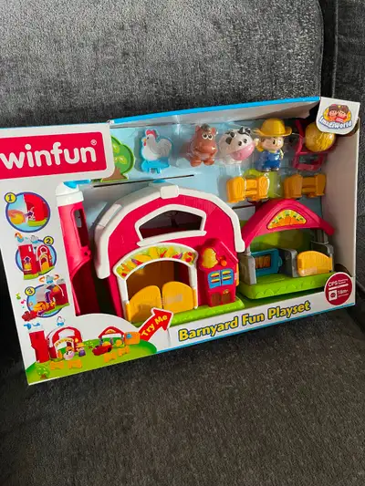 NEW - Kids barnyard playset, View more