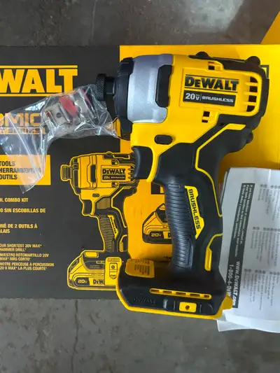 BNIB Dewalt ¼ Hex Impact ATOMIC Brushless COMPACT. Sells $170, View more