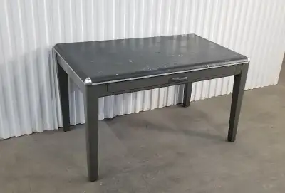 Steel vintage industrial mcm workshop tanker table desk c1940s, View more