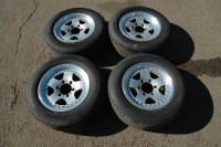 Jdm 16" Bridgestone Cv (645) Rims & Tires (6x139.7) 215/65r16