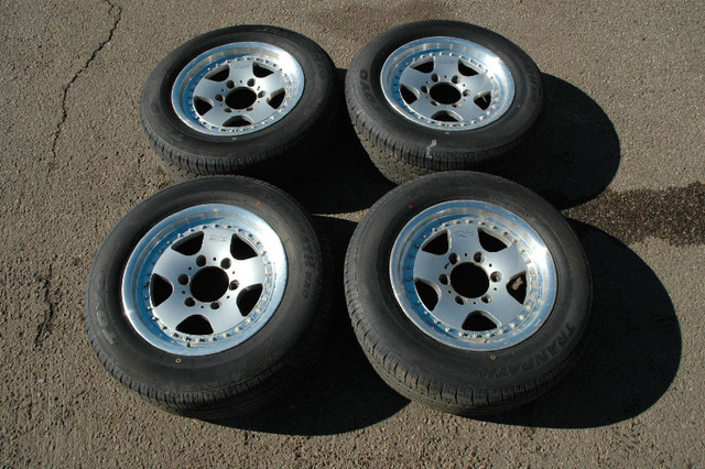 Jdm 16" Bridgestone Cv (645) Rims & Tires (6x139.7) 215/65r16 in Tires & Rims in Calgary