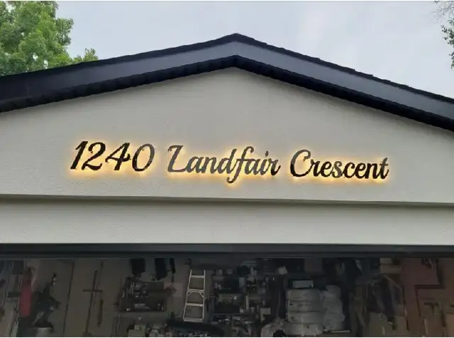 LED Script Number Home Address Cursive Custom Letter Light Sign in Outdoor Décor in Markham / York Region - Image 8